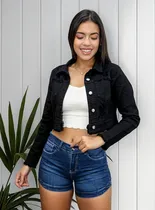 Comprar Chaqueta Bolero Flecos Mujer Casual Color Negro
