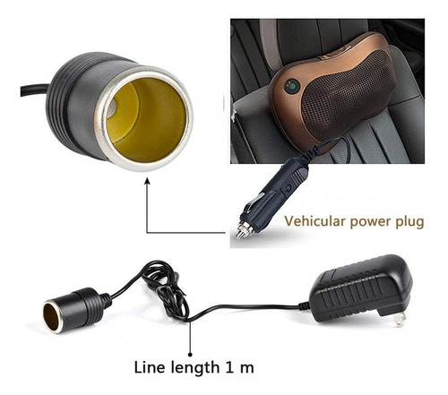 Adaptador De Corriente, Enchufe Para Encendedor De Cigarrill
