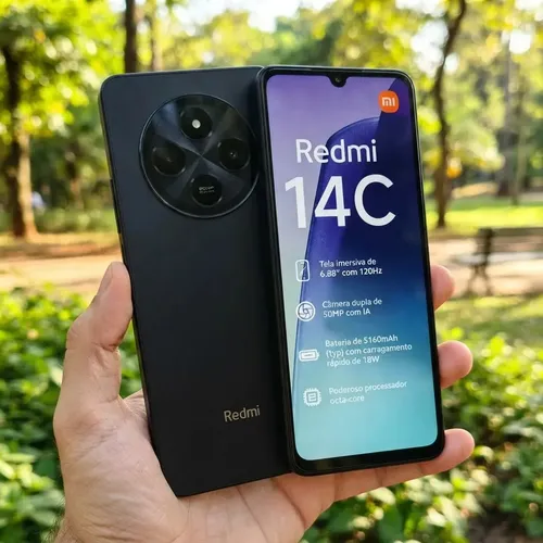 Smartphone Xiaomi Redmi 14C Preto 128GB 4GB RAM | MercadoLivre