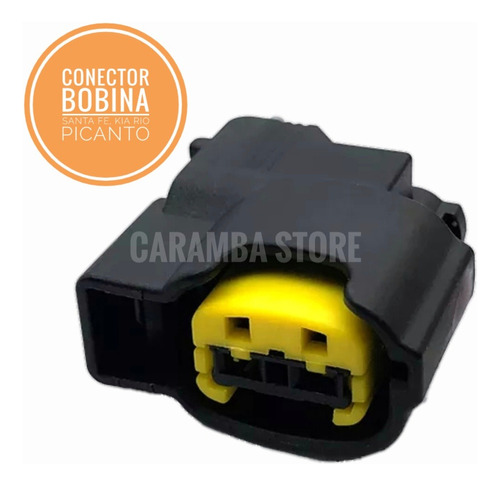 Conector Bobina Santa Fe, Kia Rio, Picanto