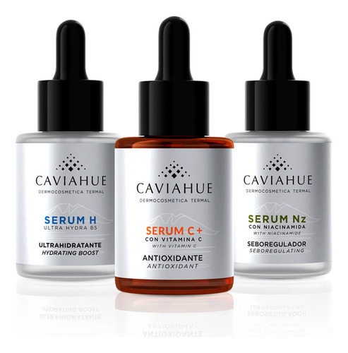 Kit Caviahue Trio Serum C Nz Seborregulador H Ultra Hydra