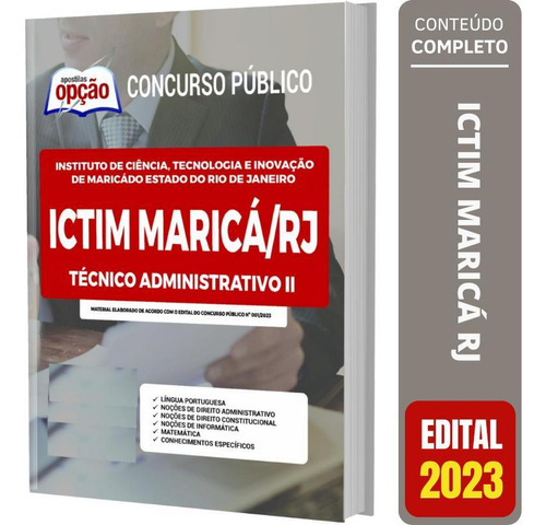 Apostila Ictim Maricá-rj - Técnico Administrativo 2