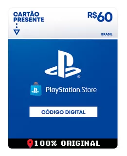 Gift Card Playstation Store 60 Reais Psn Plus Ps4 Ps5 Br