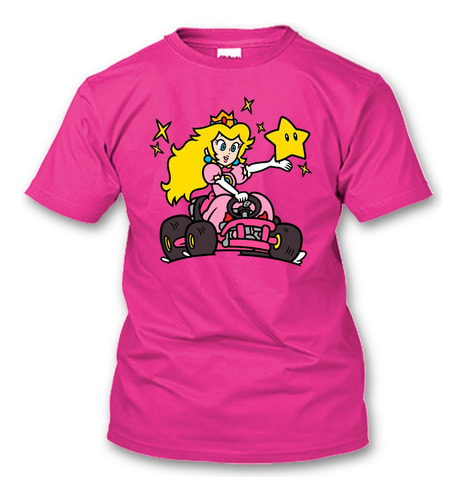 Playera Mario Kart Peach Todas Las Tallas