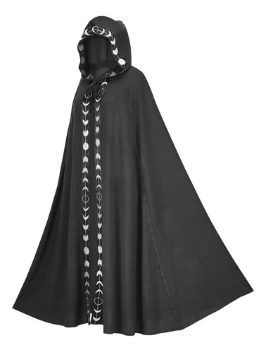 Capa De Bruja Medieval Bordada De Moda Halloween Navidad