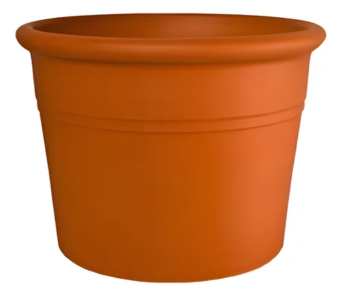 comprar Maceta Cilindro Con Borde N15 Barro - Local Once