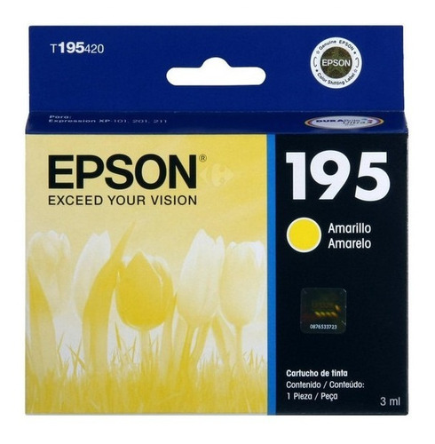 Cartucho Epson T195 Amarillo Original Mayoristas