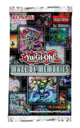 Boosters Yugioh Maze Of Memories 7 Cartas Ingles Original