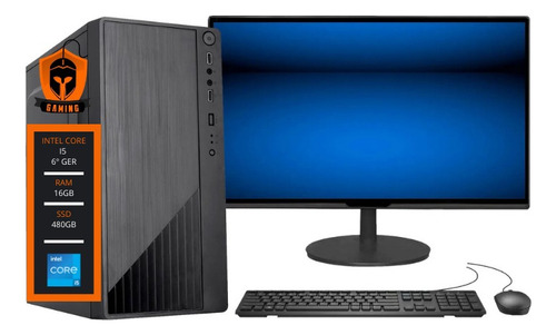 Computador Completo Fácil Intel I5 6ª Geração 16gb Ssd 480gb