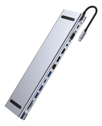 //hub De Docking Station Usb Tipo C De Alta Porta Portátil D