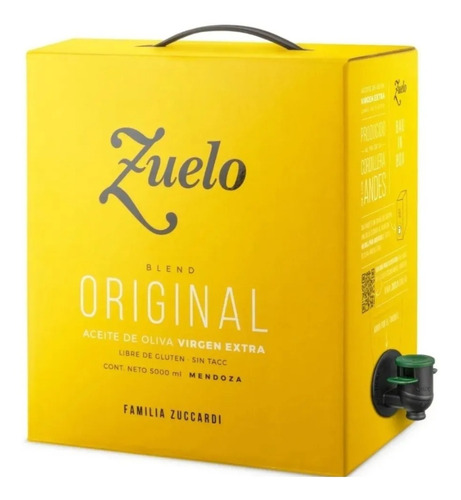 Aceite De Oliva Extra Virgen Original Zuelo Bag In Box 5l