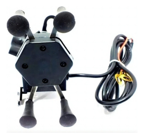 Suporte Moto Celular Aranha Universal Carregador Usb Fixa. Ltomex C-020