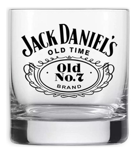 Vaso De Vidrio Transparente Jack Daniel´s Whisky 330ml