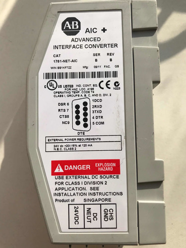 1761-net-aic Convertidor De Interface Avanzada (Usado)