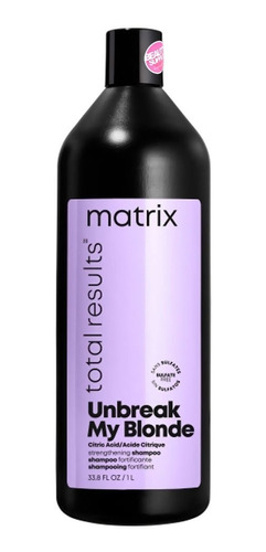 Shampoo Matrix Unbreak My Blonde Sin Sulfatos, Sin Sal