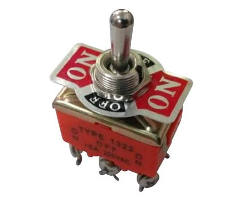 Switches De Codillo 3 Posiciones On-off-on 15 A/220v 1 Polo