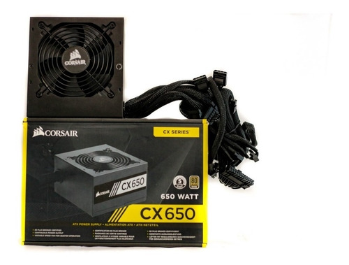 Imagem 4 de 5 de Fonte Corsair Cx650 650watts Pc Gamer 80 Plus Bronze