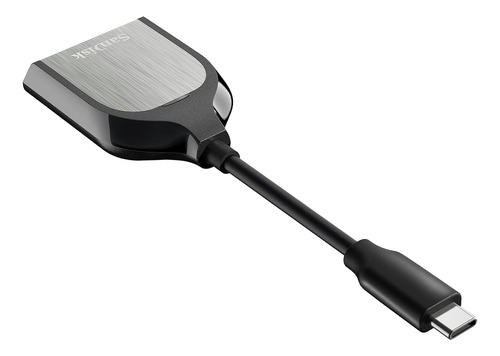 Lector De Memorias Sandisk Usb Tipo C Plateado, Negro