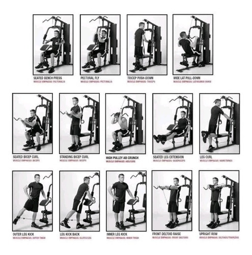 Gimnasio Multifuncional Bicep Pecho Pierna Multiestación Gym