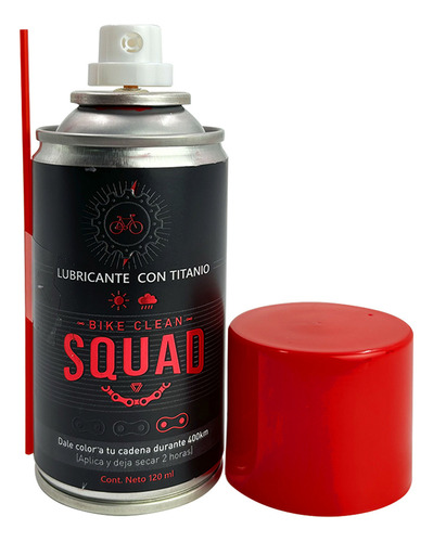 Lubricante Cadena Bicicleta Aerosol Gw Squad Rojo 120ml