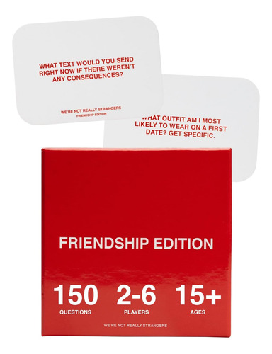 We're Not Really Strangers Juego De Cartas Edición Amistad -