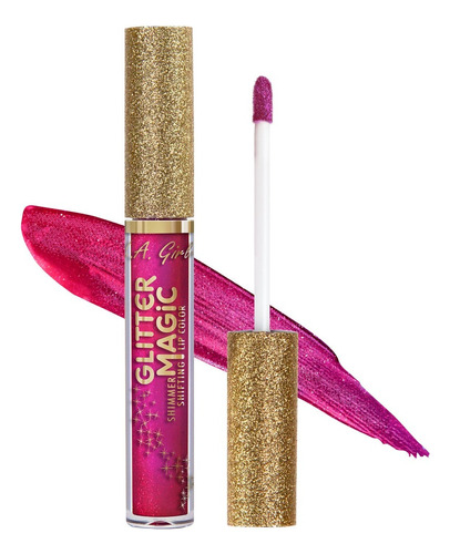 Labial L.a. Girl Glitter Magic Color Fizzy Fuchsia