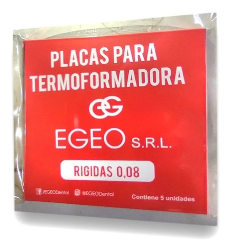 Placas Rigidas Termoformadora 0,080 (2,0mm) X 5 Egeo