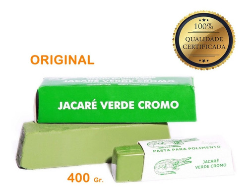 Pasta Verde Polimento E Afiação 400g Original Jacaré Ourives