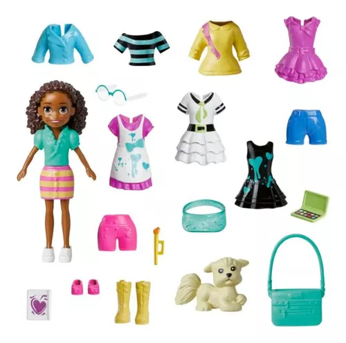 Boneca Polly Pocket - Conjunto de Looks c/19 Peças / Sortido - Mattel