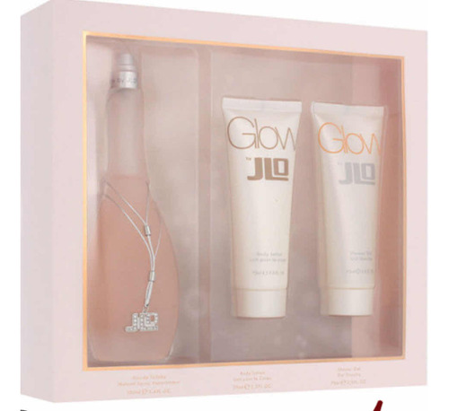 Set Estuche Glow Jennifer López 100ml Edt +loción+ Gel