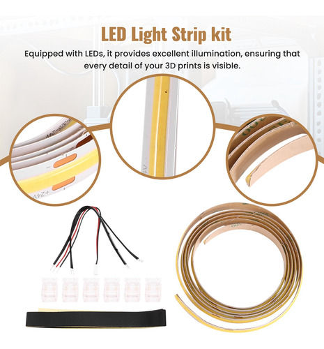 Para Creality K1/k1 Max, Luz Led De Relleno Tipo Cob Superbr