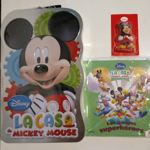 Cuento Disney La Casa De Mickey Mouse + Figura + Caja Conte.