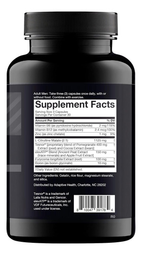 Nugenix Total-t - Potenciador De Testosterona Libre Y Total. Sin Sabor