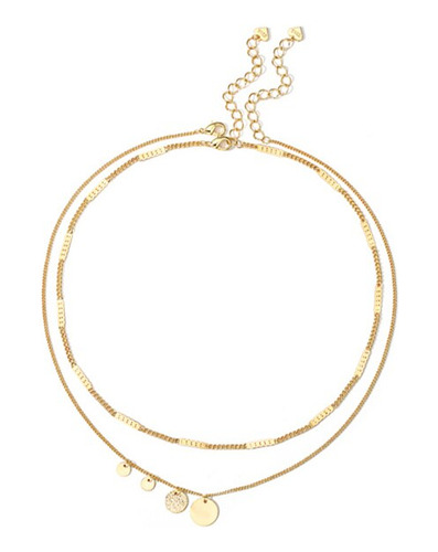 Collar De Acero Inoxidable Para Mujer, Cadena Mult 0260-g