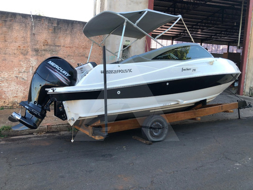 Lancha Fibrafort Focker 210 2017-motor Mercury 150 + Carreta