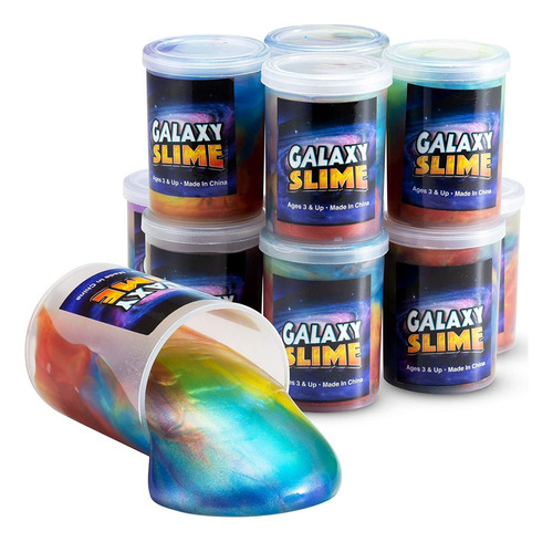 Galaxy Slime For Kids - 15 Pack Of Slime Putty In Assorted N