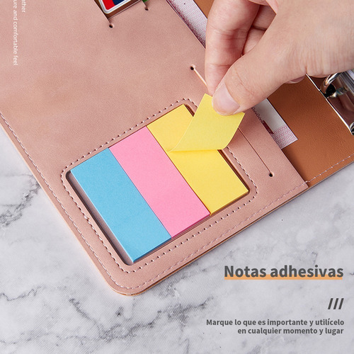 ~ A6 Carpeta De Argollas Libreta De Cuero Carpeta Planner