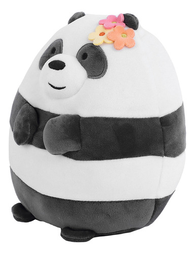 Miniso Peluche We Bare Bears Panda Con Adorno Floral Felpa 2