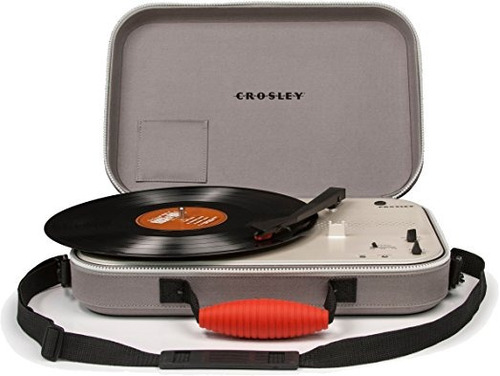 Crosley Cr8016a Gy-mensajero Portátil Con Pilas 3 Velocidad 