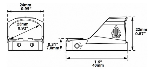 Mira Op3 Microdot 3moa Pistola Shield Rmsc Footprint Utg