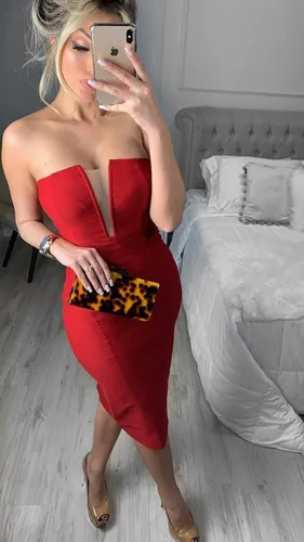 Vestido esporte sales fino midi