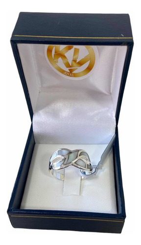 Anillos Importados En Plata Maciza Con Nácar Puro Infinito