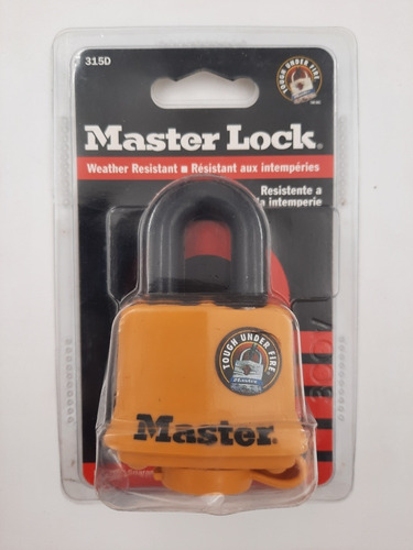 Candado Para Intemperie Master Lock Made In Usa Color Amarillo