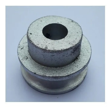 Imagen 3 de 6 de Polea Aluminio 50mm Agujero 16mm Hormigonera
