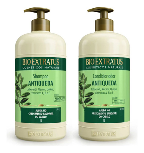 Kit Jaborandi Shampoo E Condicionador Bio Extratus 1l