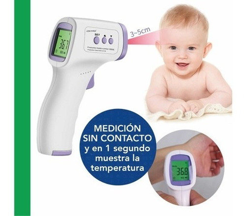 Imagen 4 de 7 de Termometro Infrarrojo Digital Sin Contacto Bebe Adulto
