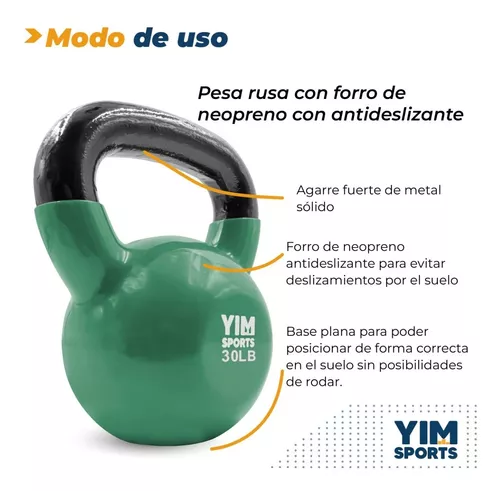 Pesa Rusa 30lb Con Forro Vinil Gym