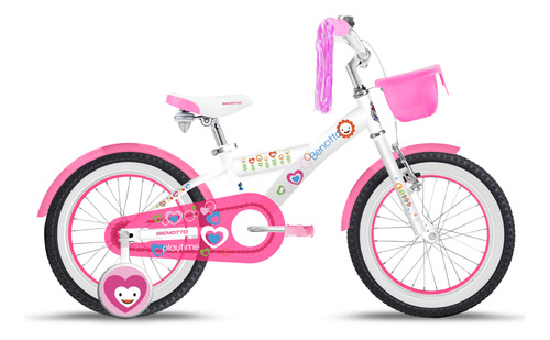 Bicicleta Build My Bike R16 Niña Freno Contrapedal Blanco Blanco
