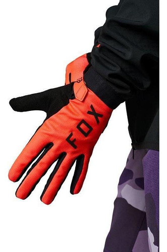 Guantes Bicicleta Mujer Ranger Gel Naranja Fox