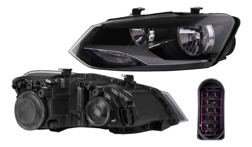 Par Faros Vw Polo Elec Doble As P/halogeno 2021 2022 Depo